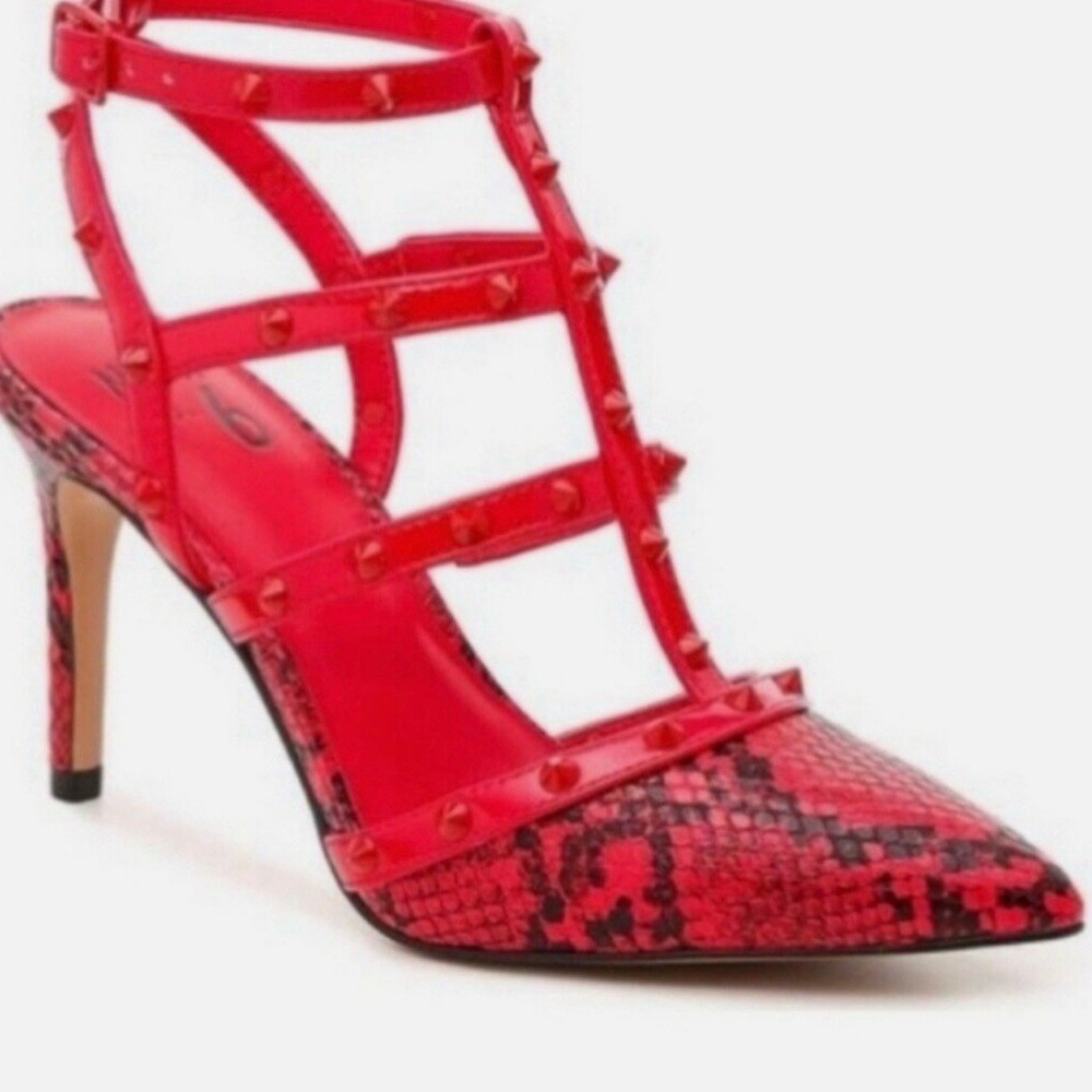 Mix No6 Laboni Pump Red Snakeskin size 9M